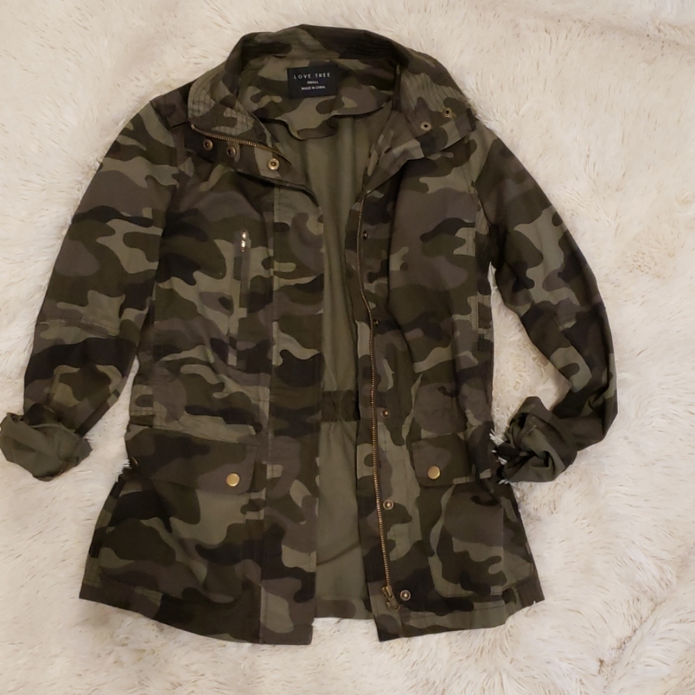 Camo utility jacket